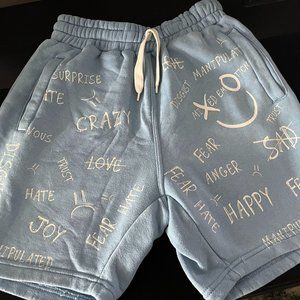 Mixed emotion Brand Fleece Shorts Size Small